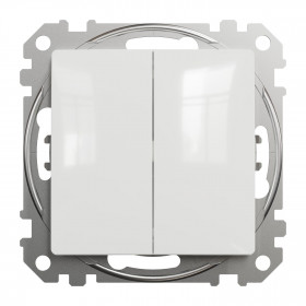 Μπουτόν Λευκό Διπλό SDD111118 Sedna SCHNEIDER ELECTRIC