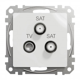 Πρίζα TV-SAT-SAT Τερματική 4dB Λευκό SDD111481S Sedna SCHNEIDER ELECTRIC