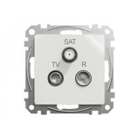 Πρίζα TV-RD-SAT Διέλευσης 7dB Λευκό SDD111484 Sedna SCHNEIDER ELECTRIC