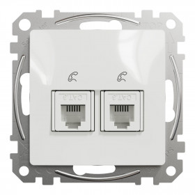 Πρίζα RJ11 Διπλή Λευκό SDD111492 Sedna SCHNEIDER ELECTRIC