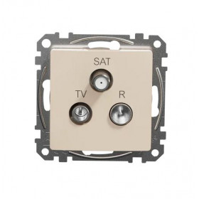 Πρίζα TV-RD-SAT Διέλευσης 7dB Μπεζ SDD112484 Sedna SCHNEIDER ELECTRIC