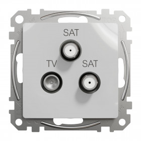 Πρίζα TV-SAT-SAT Τερματική 4dB Αλουμίνιο SDD113481S Sedna SCHNEIDER ELECTRIC