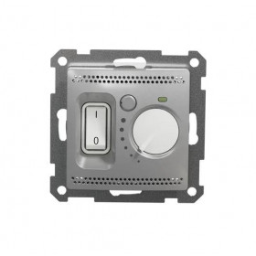 Θερμοστάτης Για Ενδοδαπέδια Αλουμίνιο SDD113507 Sedna SCHNEIDER ELECTRIC