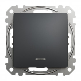 Διακόπτης A/R Ανθρακί Με Λυχνία SDD114106L Sedna SCHNEIDER ELECTRIC