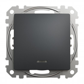 Μπουτόν Ανθρακί Με Λυχνία SDD114111L Sedna SCHNEIDER ELECTRIC