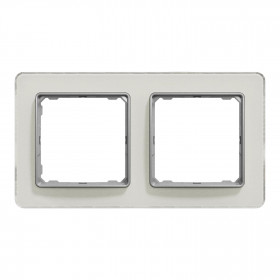 Πλαίσιο 2 Θέσεων Λευκό Glass White SDD360802 Sedna SCHNEIDER ELECTRIC