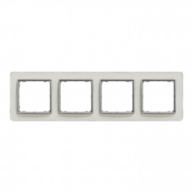 Πλαίσιο 4 Θέσεων Λευκό Glass White SDD360804 Sedna SCHNEIDER ELECTRIC