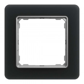 Πλαίσιο 1 Θέσης Μαύρο Glass Smoke SDD362801 Sedna SCHNEIDER ELECTRIC