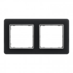 Πλαίσιο 2 Θέσεων Μαύρο Glass Smoke SDD362802 Sedna SCHNEIDER ELECTRIC
