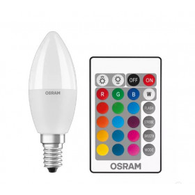 Λάμπα LED Κερί 4.9W RGB+W E14 230V Με Remote Control Ledstar OSRAM