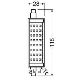 Λάμπα LED 16W R7s 2700k 230V Dimmable OSRAM