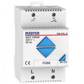 Dimmer Ράγας 1000W All Loads/LED DM-DGL/B ΜΑSTER ELECTRIC