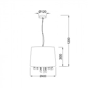 Φωτιστικό Μονόφωτο E14 Μαύρο Και Ασημί 1P400BK ACA LIGHTING