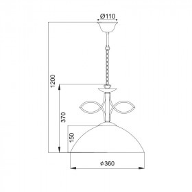 Φωτιστικό Μονόφωτο Ε27 Καφέ Και Μελί Electra AD89061 ACA LIGHTING