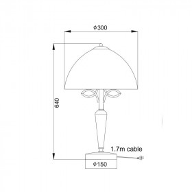 Πορτατίφ Ε27 Καφέ Και Μελί Electra AD89061T ACA LIGHTING