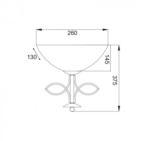 Απλίκα E27 Καφέ Και Μελί Electra AD89061W ACA LIGHTING
