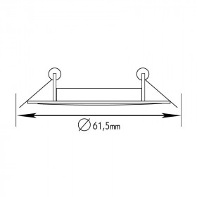 Σποτ Χωνευτό GU10 Λευκό Σταθερό BS3161W ACA LIGHTING