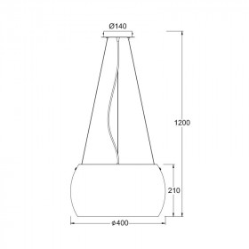 Φωτιστικό Μονόφωτο E27 Δάφανο Pontiac CX1009P40CL ACA LIGHTING
