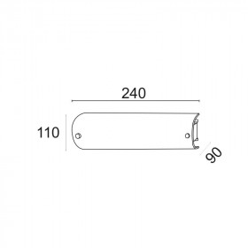 Απλίκα Μπάνιου E14 Λευκό Man DL112B ACA LIGHTING