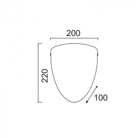 Απλίκα E27 Λευκό Turtle DL477C ACA LIGHTING