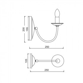 Απλίκα E14 Πράσινο ACCRA DL9311WAG ACA LIGHTING