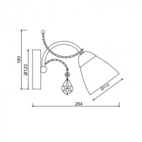 Απλίκα E14 Λευκό Quince DLA12121 ACA LIGHTING