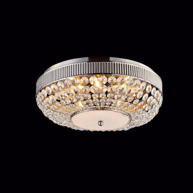 Πλαφονιέρα E14 Ασημί Και Κρύσταλλο Rose DLA12255 ACA LIGHTING