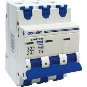 Αυτόματη Ασφάλεια 3P C 25A 6kA DY02060337 ACAELEC