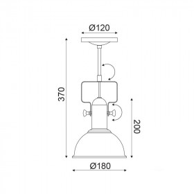 Σποτ Οροφής E27 Μαύρο Riviera EG167071CB ACA LIGHTING