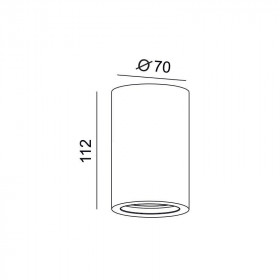 Σποτ Οροφής GU10 Λευκό Γύψος G95211C ACA LIGHTING