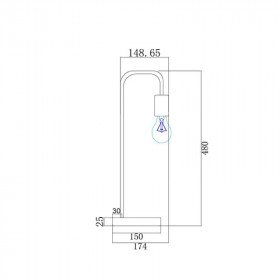 Πορτατίφ E27 Λευκό Και Ξύλο KS1755WWD ACA LIGHTING