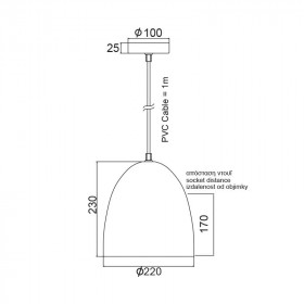 Φωτιστικό Μονόφωτο Ε27 Λευκό Othello KS183222W ACA LIGHTING