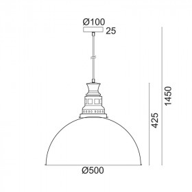 Φωτιστικό Μονόφωτο Ε27 Πράσινο Nevada KS198450PTR ACA LIGHTING