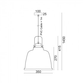 Φωτιστικό Μονόφωτο Ε27 Μαύρο Και Ξύλο Ernest KS212635P ACA LIGHTING