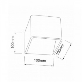 Απλίκα LED 3W 3000Κ Μαύρο L35037BK ACA LIGHTING