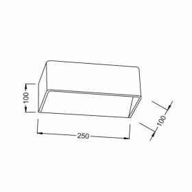 Απλίκα LED 6W 3000K Λευκό L35037L ACA LIGHTING