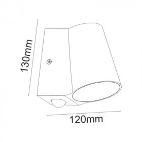 Απλίκα E27 Ανθρακί Με Ανιχνευτή Κίνησης LG0509GPIR ACA LIGHTING