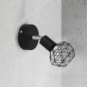 Σποτ Επίτοιχο E14 Μαύρο Aladdin MC15611B ACA LIGHTING