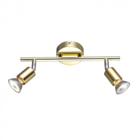 Σποτ Οροφής Δίφωτο GU10 Ορείχαλκος Trinity MC634PB2 ACA LIGHTING