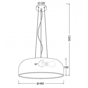 Φωτιστικό Μονόφωτο E27 Λευκό Salon OD5390MW ACA LIGHTING