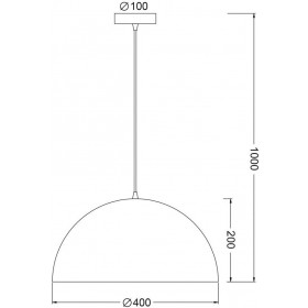 Φωτιστικό Μονόφωτο Ε27 Καφέ Melina OD5391MBR ACA LIGHTING