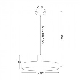 Φωτιστικό Μονόφωτο Ε27 Λευκό Domenica OD5392SWH ACA LIGHTING