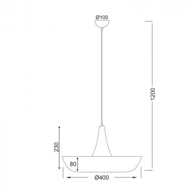 Φωτιστικό Μονόφωτο Ε27 Μαύρο Sobrero OD5435BK ACA LIGHTING