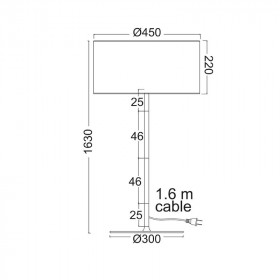 Φωτιστικό Δαπέδου E27 Λευκό Yasmine OD6508FWH ACA LIGHTING