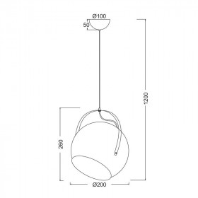 Φωτιστικό Μονόφωτο Ε27 Μαύρο Akanes OD8067BK ACA LIGHTING