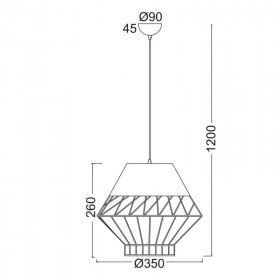 Φωτιστικό Μονόφωτο Ε27 Γκρι Και Χάλκός Madonna OD8070GY ACA LIGHTING