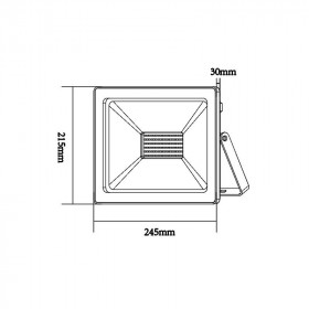 Προβολέας LED 100W 6000K Μαύρο IP66 230V Q10060 ACA LIGHTING