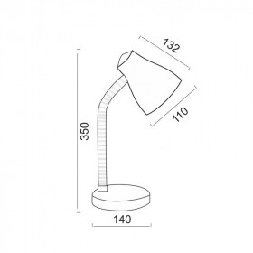 Φωτιστικό Γραφείου E27 Λευκό Και Μπλέ SF1211B ACA LIGHTING
