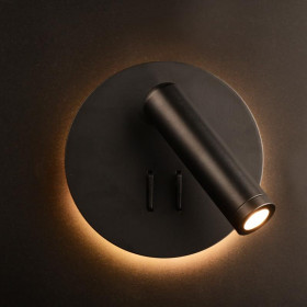 Απλίκα LED 7W 3000K Μαύρο Zeus SF1801LEDB ACA LIGHTING