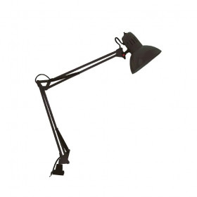 Φωτιστικό Γραφείου E27 Μαύρο Με Μέγγενη Penna SF606BB ACA LIGHTING